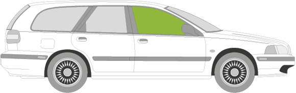 Afbeelding van Zijruit rechts Volvo V40 