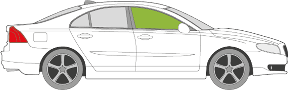 Afbeelding van Zijruit rechts Volvo S80