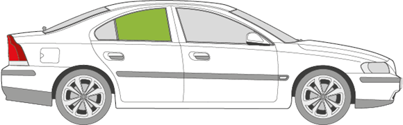 Afbeelding van Zijruit rechts Volvo S60