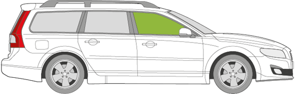 Afbeelding van Zijruit rechts Volvo V70 