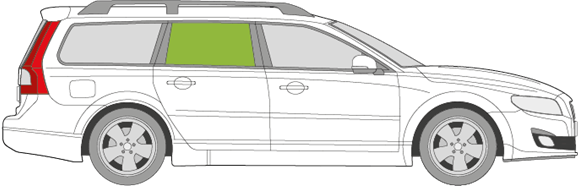 Afbeelding van Zijruit rechts Volvo V70 