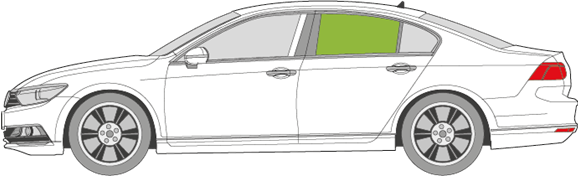 Afbeelding van Zijruit links Volkswagen Passat sedan 