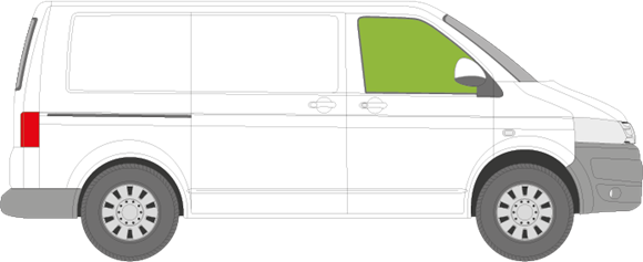 Afbeelding van Zijruit rechts VW Transporter combi