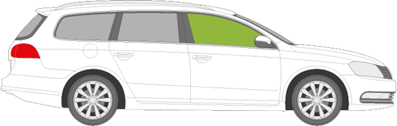 Afbeelding van Zijruit rechts Volkswagen Passat break