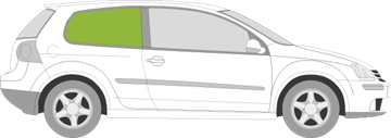 Afbeelding van Zijruit rechts Volkswagen Golf 3 deurs 2003-2007