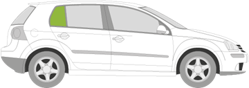 Afbeelding van Zijruit rechts Volkswagen Golf 5 deurs