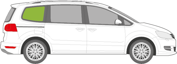 Afbeelding van Zijruit rechts Seat Alhambra 