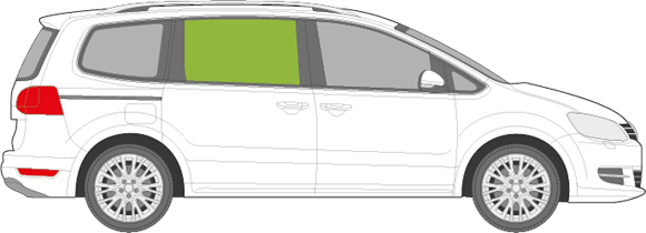 Afbeelding van Zijruit rechts Seat Alhambra 