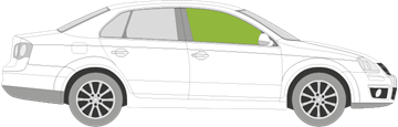 Afbeelding van Zijruit rechts Volkswagen Jetta 