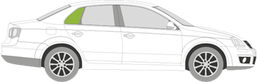 Afbeelding van Zijruit rechts Volkswagen Jetta 