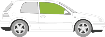 Afbeelding van Zijruit rechts Volkswagen Golf 3 deurs 