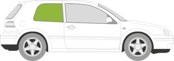 Afbeelding van Zijruit rechts Volkswagen Golf 3 deurs 