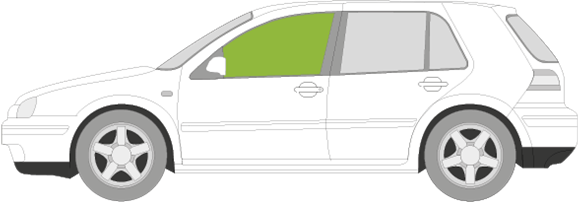 Afbeelding van Zijruit links Volkswagen Golf 5-deurs