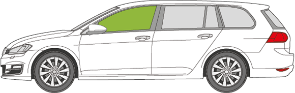 Afbeelding van Zijruit links VW Golf Variant 2013-2014