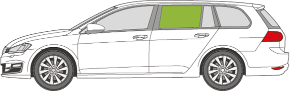 Afbeelding van Zijruit links VW Golf Variant 