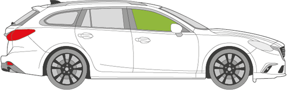 Afbeelding van Zijruit rechts Mazda 6 break 