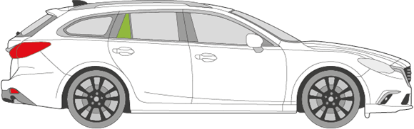 Afbeelding van Zijruit rechts Mazda 6 break 