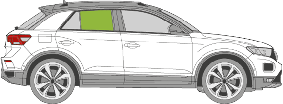 Afbeelding van Zijruit rechts Volkswagen T-Roc 