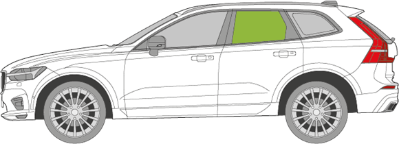 Afbeelding van Zijruit links Volvo XC60 