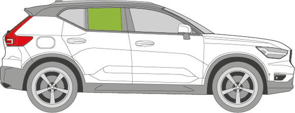 Afbeelding van Zijruit rechts Volvo XC40 