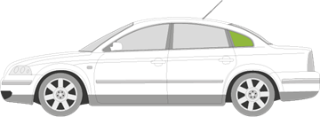 Afbeelding van Zijruit links Volkswagen Passat sedan
