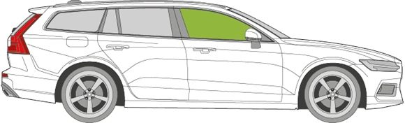 Afbeelding van Zijruit rechts Volvo V60