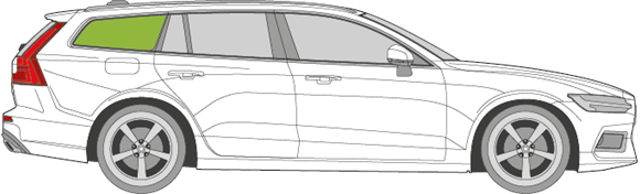 Afbeelding van Zijruit rechts Volvo V60