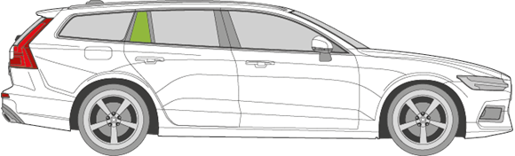 Afbeelding van Zijruit rechts Volvo V60