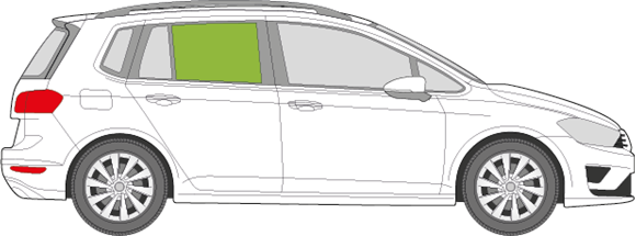 Afbeelding van Zijruit rechts Volkswagen Golf Sportsvan