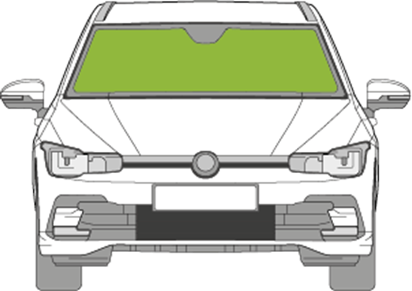 Afbeelding van Voorruit VW Golf Variant sensor camera HUD