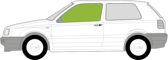 Afbeelding van Zijruit links Volkswagen Golf 3-deurs 