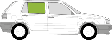 Afbeelding van Zijruit rechts Volkswagen Golf 5 deurs 