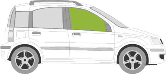 Afbeelding van Zijruit rechts Fiat Panda 5 deurs