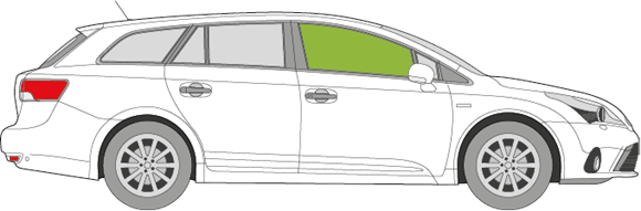 Afbeelding van Zijruit rechts Toyota Avensis break 