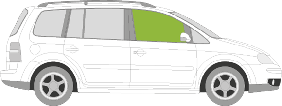 Afbeelding van Zijruit rechts Volkswagen Touran