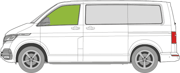 Afbeelding van Zijruit links Volkswagen Transporter Family