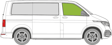 Afbeelding van Zijruit rechts Volkswagen Transporter family