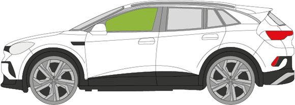 Afbeelding van Zijruit links Volkswagen ID.4 