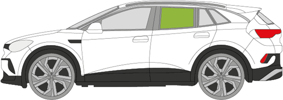 Afbeelding van Zijruit links Volkswagen ID.4 