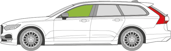 Afbeelding van Zijruit links Volvo V90