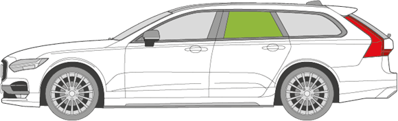 Afbeelding van Zijruit links Volvo V90