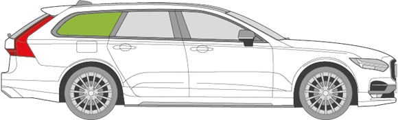 Afbeelding van Zijruit rechts Volvo V90