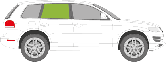 Afbeelding van Zijruit rechts Volkswagen Touareg 