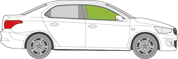 Afbeelding van Zijruit rechts Citroën C-Elysee