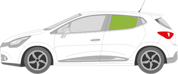 Afbeelding van Zijruit links Renault Clio 5 deurs