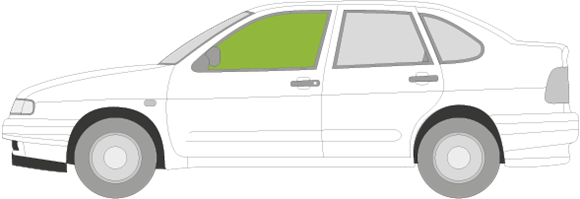 Afbeelding van Zijruit links Volkswagen Polo sedan