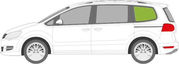 Afbeelding van Zijruit links Volkswagen Sharan