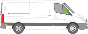 Afbeelding van Zijruit rechts Volkswagen Crafter (getint)