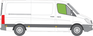 Afbeelding van Zijruit rechts Volkswagen Crafter (getint)