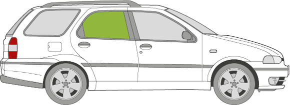 Afbeelding van Zijruit rechts Fiat Palio sedan 